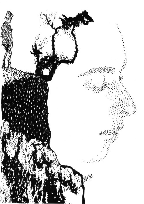 KF_1995_Ink_Face_on_Cliff_700_px_wide
