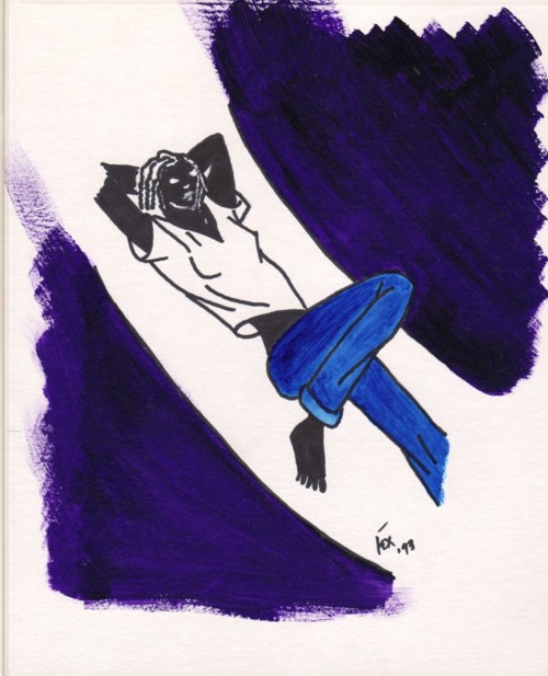 KF_1993_painting_black_girl_reclining_700_px_wide